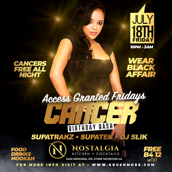 CANCER BIRTHDAY BASH
